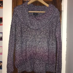 Fun knitted ombré sweater.